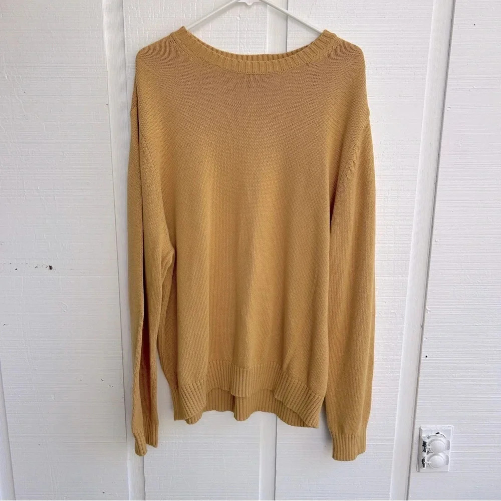 St. John’s Bay Men’s 100% Cotton Crewneck Long Sleeve Pullover Sweater / Size XL